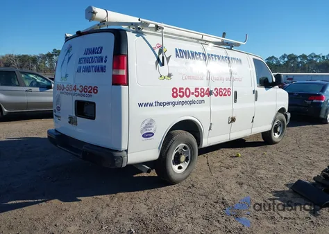 2011 Chevrolet Express 2500 Work Van z USA, uszkodzony, nr VIN 1GCWGFCA3B1166183